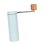 Maxbell Manual Coffee Grinder CNC Stainless Steel Burr Hand Mill for Espresso Office Blue