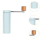 Maxbell Manual Coffee Grinder CNC Stainless Steel Burr Hand Mill for Espresso Office Blue