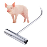 Maxbell Manhole Hook Tool with T Shape Handle Rolling Lifting Butcher Pull Hook S