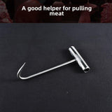 Maxbell Manhole Hook Tool with T Shape Handle Rolling Lifting Butcher Pull Hook S