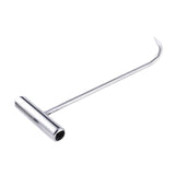 Maxbell Manhole Hook Tool with T Shape Handle Rolling Lifting Butcher Pull Hook M