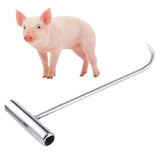 Maxbell Manhole Hook Tool with T Shape Handle Rolling Lifting Butcher Pull Hook M