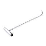 Maxbell Manhole Hook Tool with T Shape Handle Rolling Lifting Butcher Pull Hook L