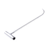 Maxbell Manhole Hook Tool with T Shape Handle Rolling Lifting Butcher Pull Hook L