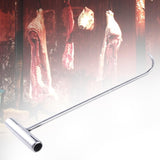 Maxbell Manhole Hook Tool with T Shape Handle Rolling Lifting Butcher Pull Hook L