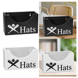 Maxbell Wooden Hat Holder Box Sturdy Rustic Hat Storage Rack for Home Office Bedroom White