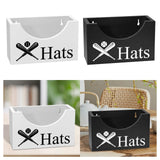 Maxbell Wooden Hat Holder Box Sturdy Rustic Hat Storage Rack for Home Office Bedroom White