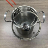 Maxbell Deep Fryer Easy to Clean Multifunctional Fryer for Picnic Restaurant Kitchen
