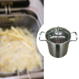 Maxbell Deep Fryer Easy to Clean Multifunctional Fryer for Picnic Restaurant Kitchen