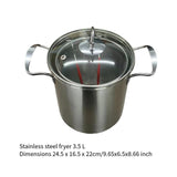 Maxbell Deep Fryer Easy to Clean Multifunctional Fryer for Picnic Restaurant Kitchen