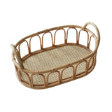 Maxbell Serving Tray Fashion Rattan Fruit Basket for Apartment Family Reunions Party