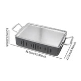 Maxbell Grilled Fish Plate Multifunctional Fish Serving Pan for Sashimi Fruit Steaks
