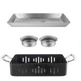 Maxbell Grilled Fish Plate Multifunctional Fish Serving Pan for Sashimi Fruit Steaks