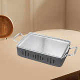 Maxbell Grilled Fish Plate Multifunctional Fish Serving Pan for Sashimi Fruit Steaks