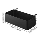 Maxbell Desktop Side Storage Box Practical for Housewarming Gift Bedroom Living Room black