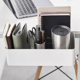 Maxbell Desktop Side Storage Box Practical for Housewarming Gift Bedroom Living Room white