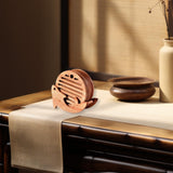 Maxbell Fish Shape Wooden Coasters Set Craft for Table Centerpiece Party Kitchen Light Brown