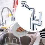 Maxbell Bathroom Faucet Universal Splashproof Sink Faucet for Hotel Household Office Two water outlets