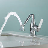 Maxbell Bathroom Faucet Universal Splashproof Sink Faucet for Hotel Household Office Two water outlets