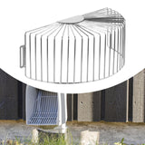 Maxbell Gutter Filter Strainer Drain Pipe Fitting Floor Drain Cover for Debris Sewer L