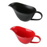 Maxbell Gravy Boat Elegant Photo Props Sauce Boat Container for Beefsteak BBQ Picnic black