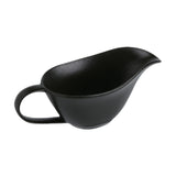 Maxbell Gravy Boat Elegant Photo Props Sauce Boat Container for Beefsteak BBQ Picnic black