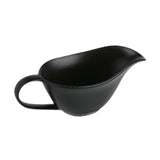 Maxbell Gravy Boat Elegant Photo Props Sauce Boat Container for Beefsteak BBQ Picnic black