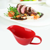 Maxbell Gravy Boat Elegant Photo Props Sauce Boat Container for Beefsteak BBQ Picnic red