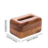 Maxbell Wood Tissue Box Cover Modern Tissue Dispenser for Office Desktop Living Room