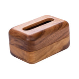 Maxbell Wood Tissue Box Cover Modern Tissue Dispenser for Office Desktop Living Room