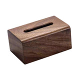 Maxbell Tissue Box Wooden Facial Paper Holder Rectangular for Office Countertop Desk 19x13x9cm