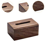 Maxbell Tissue Box Wooden Facial Paper Holder Rectangular for Office Countertop Desk 19x13x9cm
