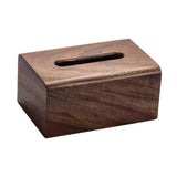 Maxbell Tissue Box Wooden Facial Paper Holder Rectangular for Office Countertop Desk 16x12x8.5cm