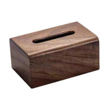 Maxbell Tissue Box Wooden Facial Paper Holder Rectangular for Office Countertop Desk 16x12x8.5cm