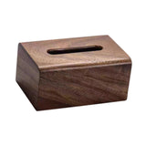 Maxbell Tissue Box Wooden Facial Paper Holder Rectangular for Office Countertop Desk 16x12x8.5cm