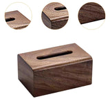 Maxbell Tissue Box Wooden Facial Paper Holder Rectangular for Office Countertop Desk 16x12x8.5cm