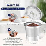 Maxbell Coffee Capsule Coffee Filter for Ground Coffee Stainless Steel Espresso Pod