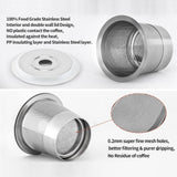 Maxbell Coffee Capsule Coffee Filter for Ground Coffee Stainless Steel Espresso Pod