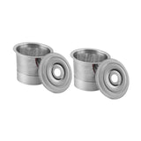 Maxbell 2 Pieces Stainless Steel Espresso Pods Reusable Coffee Tools Coffee Capsules
