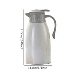 Maxbell Vacuum Kettle Portable with Handle Warm Water Jug for Kitchen Barbecue White