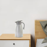 Maxbell Vacuum Kettle Portable with Handle Warm Water Jug for Kitchen Barbecue White