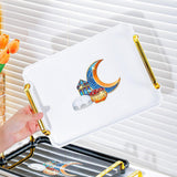 Maxbell Rectangle Serving Tray Modern Serving Platter for Home Countertop Restaurant White Small
