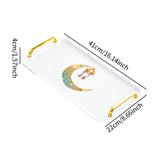 Maxbell Rectangle Serving Tray Modern Serving Platter for Home Countertop Restaurant White Large