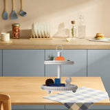 Maxbell Cupcake Stand Tableware Wooden Wood Dessert Stand for Gatherings Home Garden white