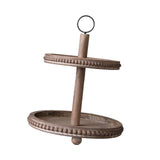 Maxbell Cupcake Stand Tableware Wooden Wood Dessert Stand for Gatherings Home Garden grey