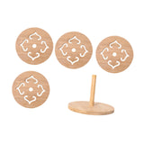 Maxbell Insulation Pad Cup Holder Kitchen Bamboo Mat for Fridge Countertop Tableware 4 pieces