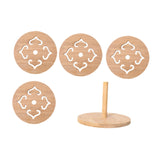 Maxbell Insulation Pad Cup Holder Kitchen Bamboo Mat for Fridge Countertop Tableware 4 pieces