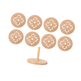 Maxbell Insulation Pad Cup Holder Kitchen Bamboo Mat for Fridge Countertop Tableware 8 pieces