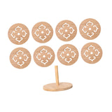 Maxbell Insulation Pad Cup Holder Kitchen Bamboo Mat for Fridge Countertop Tableware 8 pieces