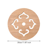 Maxbell Insulation Pad Cup Holder Kitchen Bamboo Mat for Fridge Countertop Tableware 8 pieces